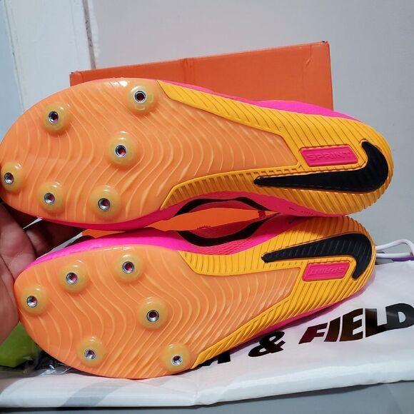Nike Zoom Rival Sprint Mens Sz 13/Womens Sz 14.5 Pink Track Spikes DC8753-600 - Picture 6 of 16